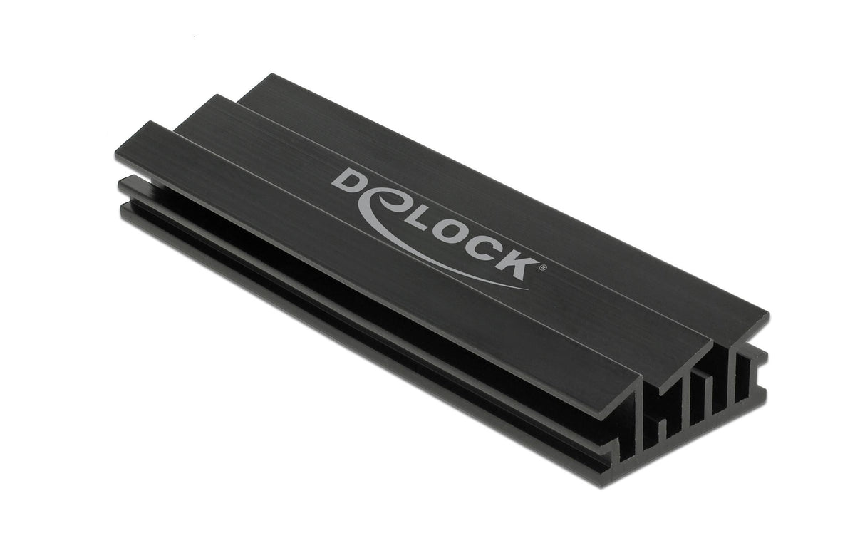 Delock M.2 Kühlkörper, 70x22x10mm schwarz, selbstklebend