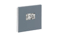 Pagna Spiralalbum Stoffeinband 310x320mm grau, 40 Seiten
