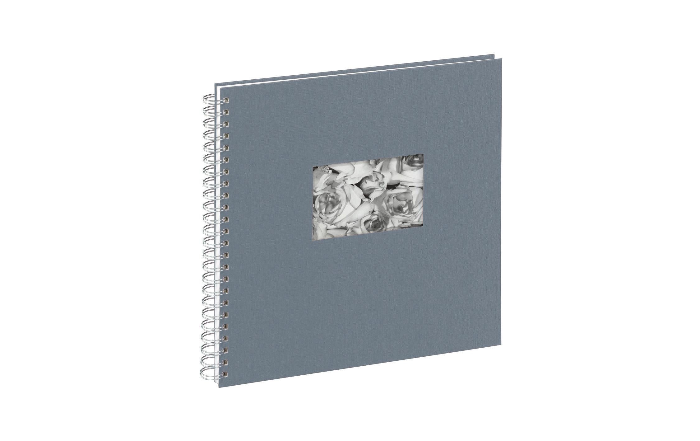 Pagna Spiralalbum Stoffeinband 310x320mm grau, 40 Seiten
