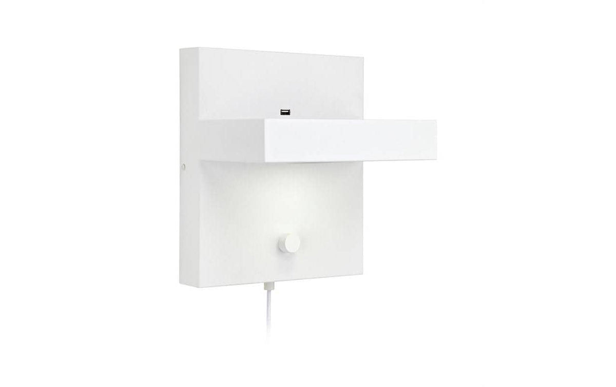 MARKSLOJD Kubik Wandleuchte Weiss 106899, 1x 5W LED, Dimmbar