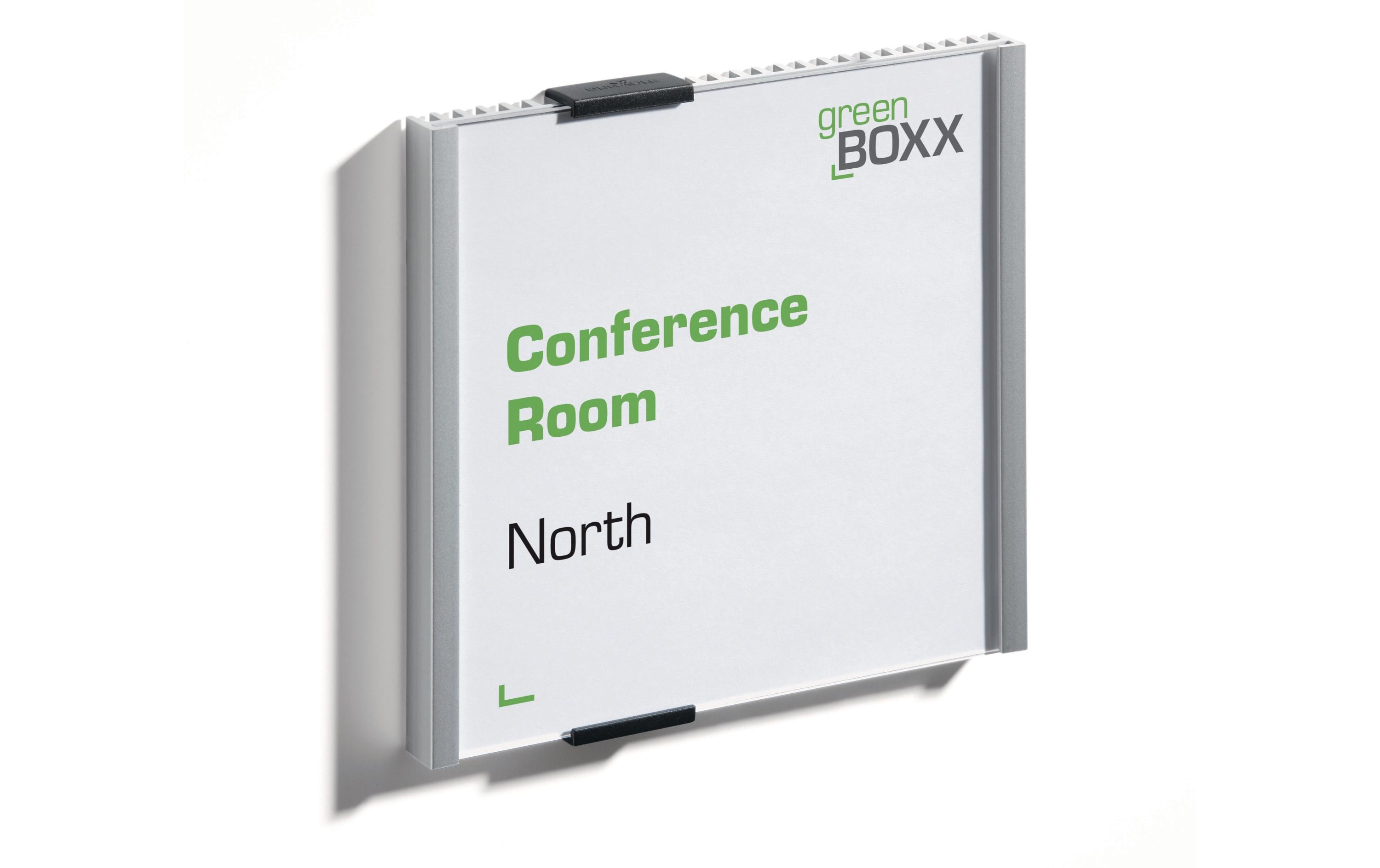 Durable Türschild Info Sign silber Grösse: 148.5 x 148.5mm