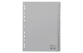 Durable Register PP geprägt 1-31 DIN A4, volldeckend, grau
