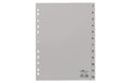 Durable Register PP geprägt 1-12 DIN A4, volldeckend, grau