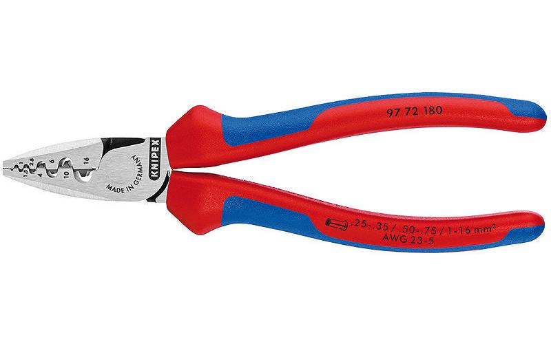 Knipex Crimpzange für Aderendhülsen 180 mm