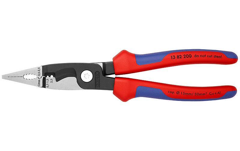 Knipex Elektro-Installationszange Kopf poliert ohne Öffnungsfeder