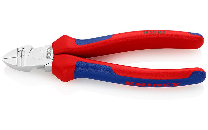 Knipex Abisolier-Seitenschneider 160 mm Abisolierstellen: 1,5 + 2,5 mm²