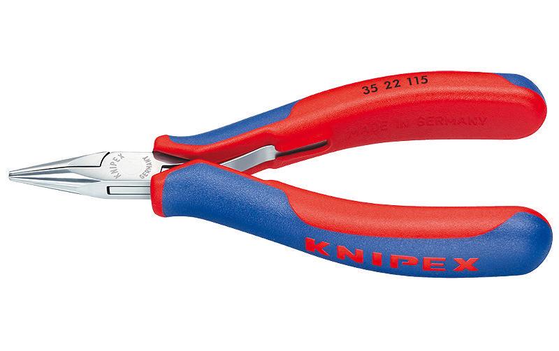 Knipex Elektronik-Greifzange 115 mm flach-runde Backen