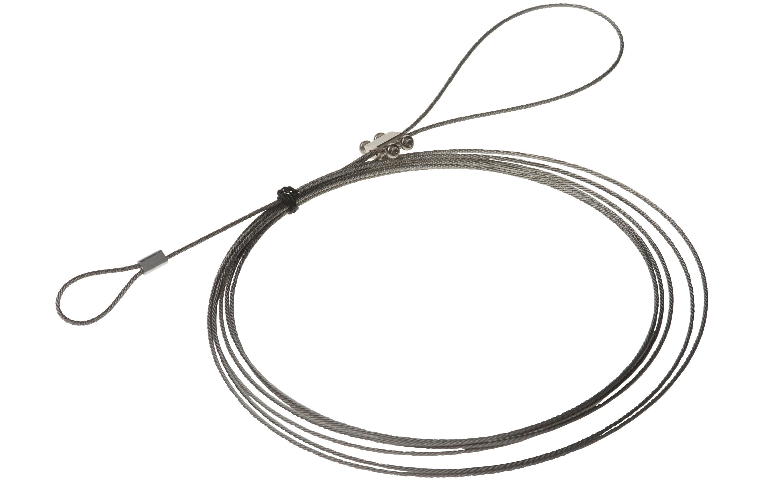 AXIS Sicherheitsseil, Edelstahl, 3m, mit Schlaufen, für Dome Kameras, 5 Stück