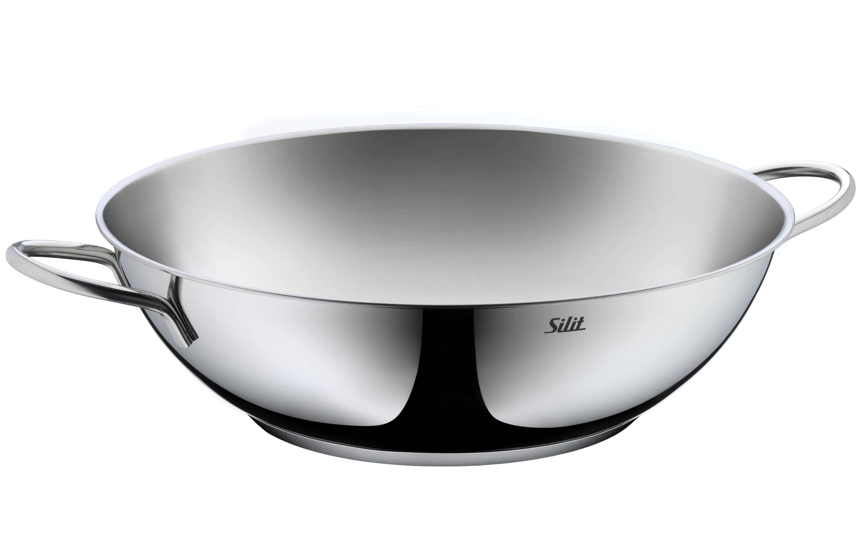 Silit Wok-Pfanne Durchmesser 32 cm, silber