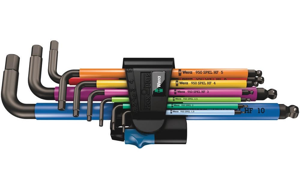 Wera Winkelschlüsselsatz BlackLaser 950/9 Hex-Plus Multicolour HF 1