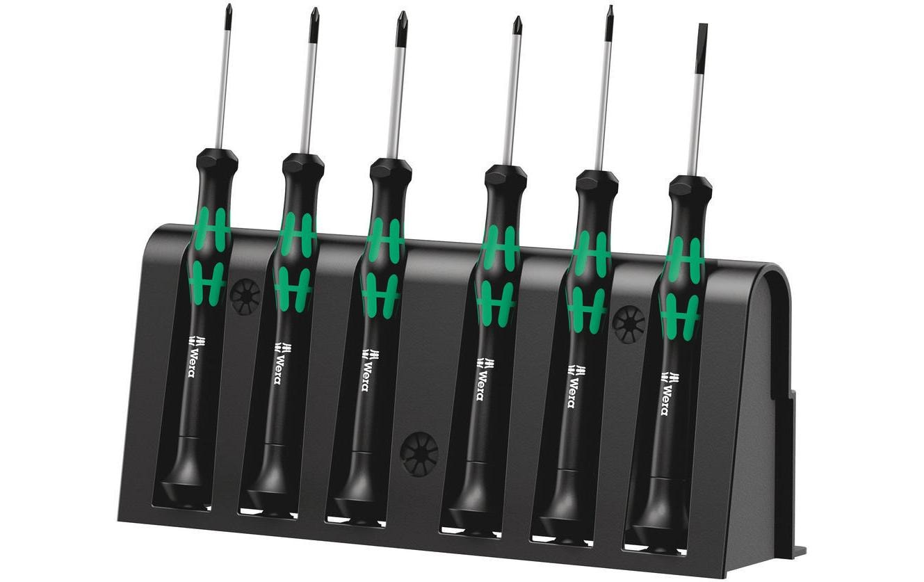 Wera Elektroniker-Schraubenziehersatz 2050/6 inkl. Rack