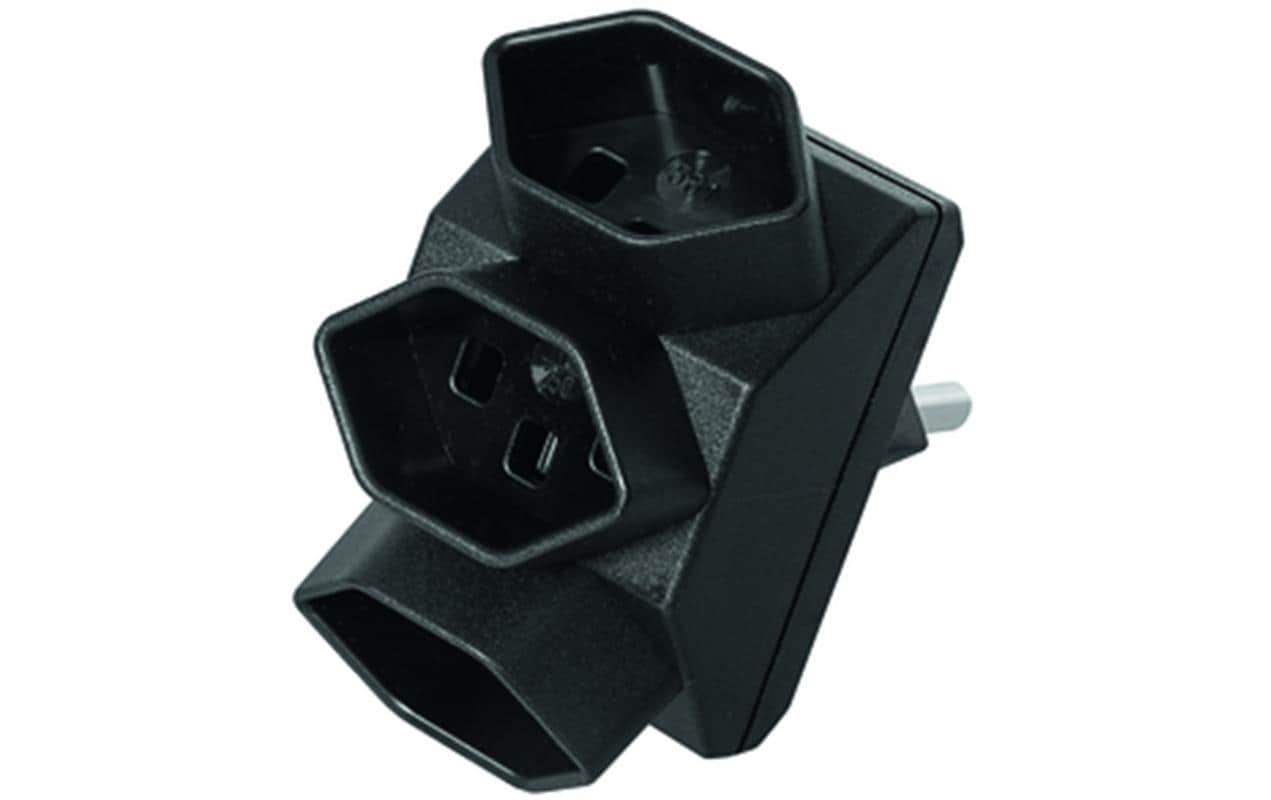 STEFFEN Abzweigstecker 3x T23 schwarz