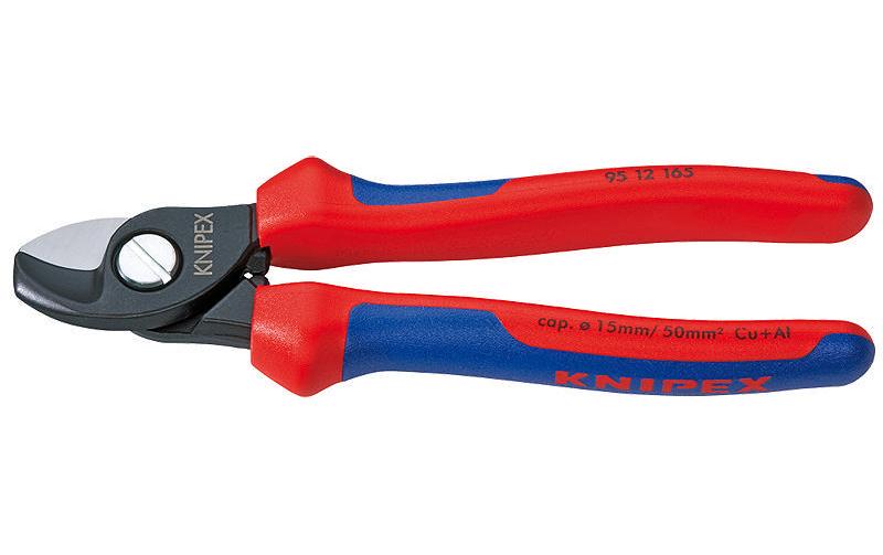Knipex Kabelschere 165 mm für Cu-Kabel bis 15 Ø mm oder 50 mm²