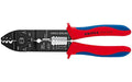Knipex Crimpzange brüniert 215 mm für unisolierte Kabelschuhe/Steckverbinder