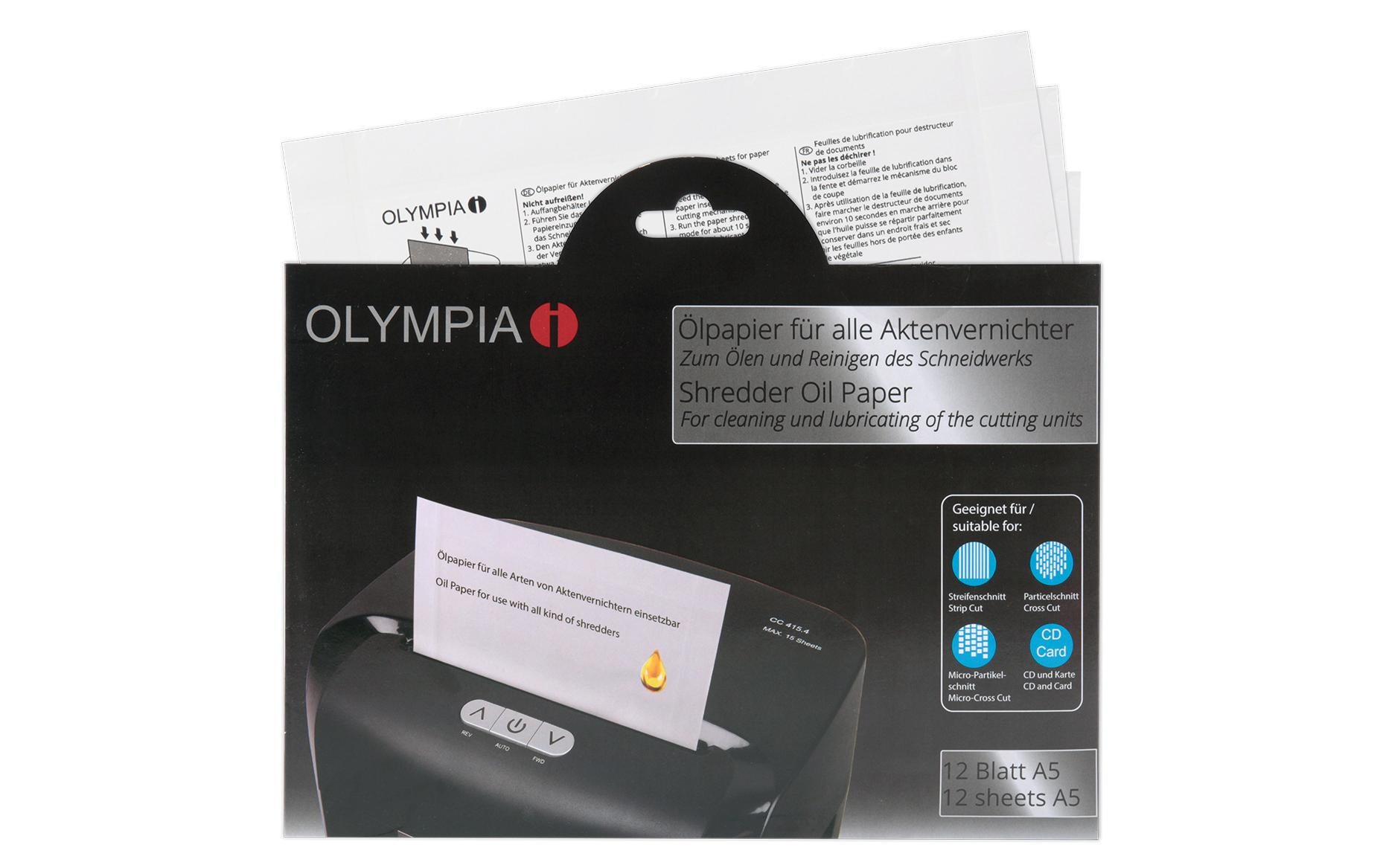 Olympia Ölpapier, 12 Blatt A5