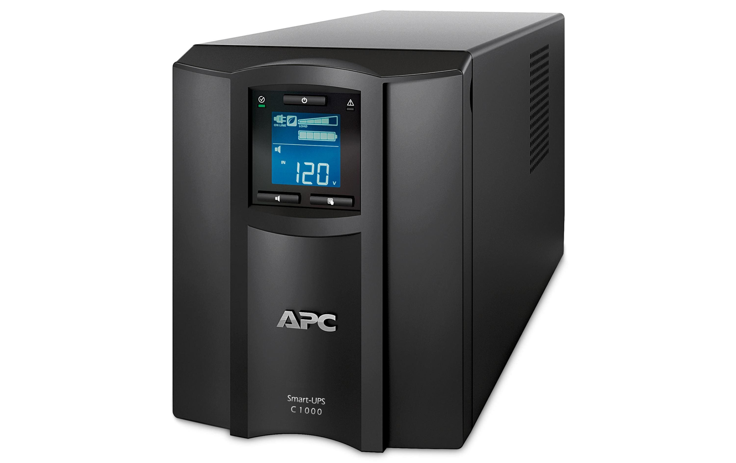 APC USV SMC1000IC, 1000VA/600W, LCD, Tower, Line-Interactive