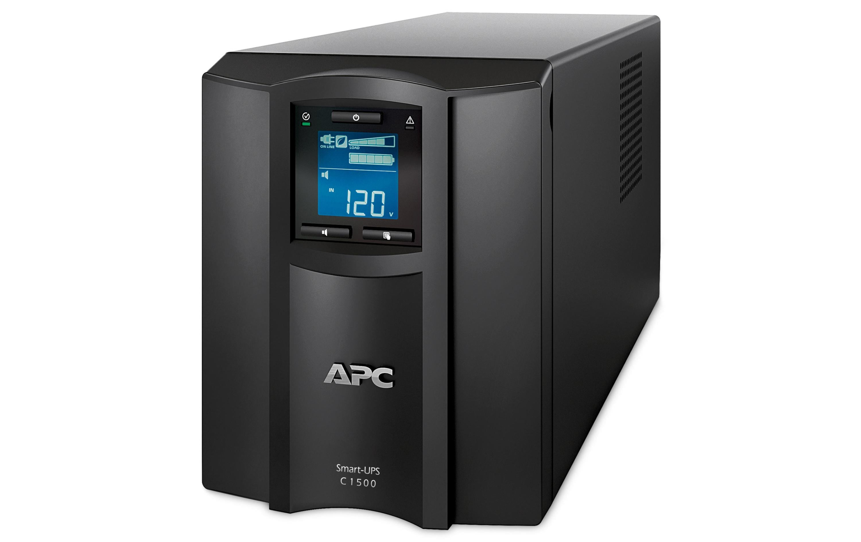 APC USV SMC1500IC, 1500VA/900W, LCD, Tower, Line-interactive