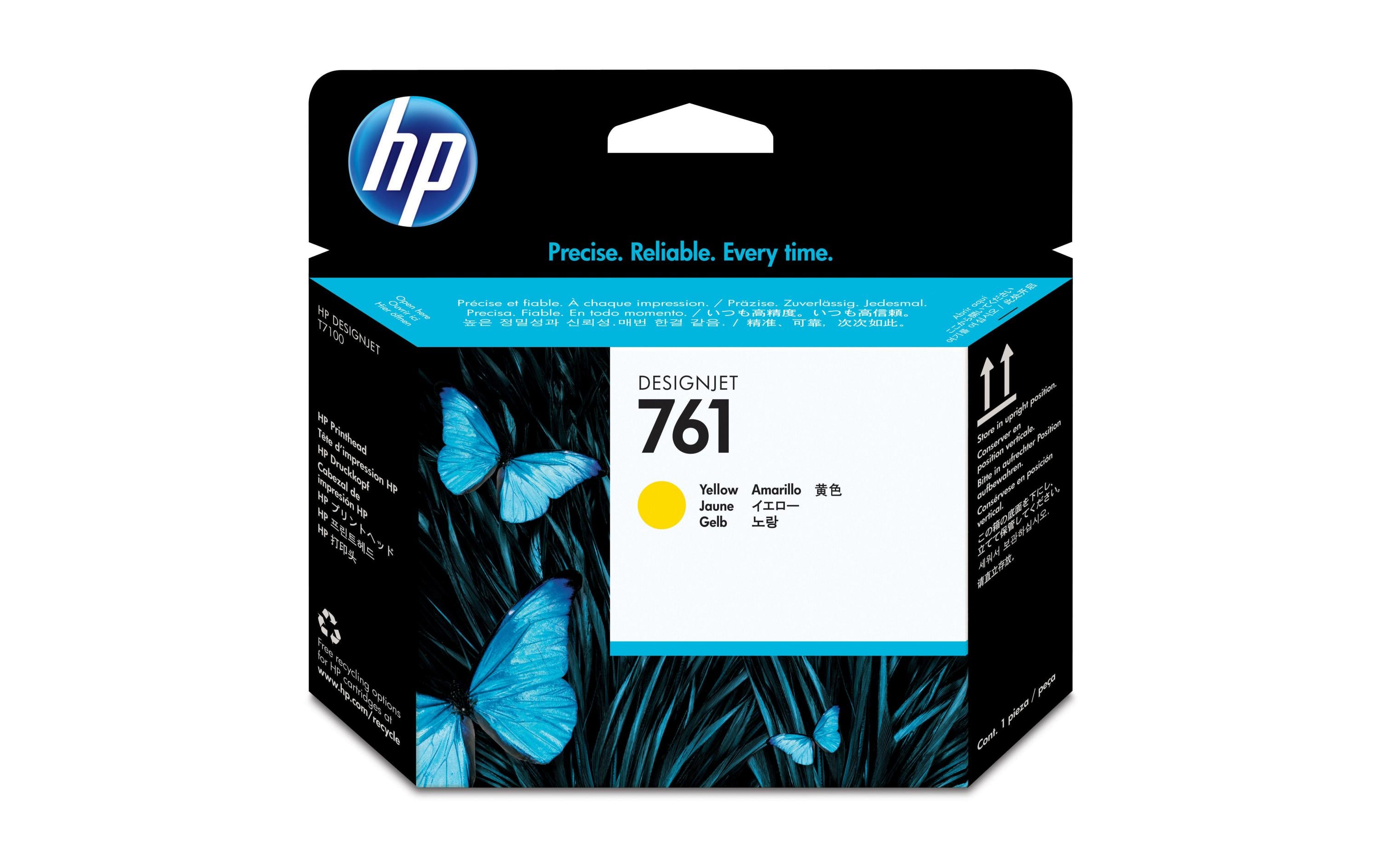 HP Tinte Nr. 761 - Yellow (CH645A) für DesignJet T7100 / T7200