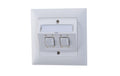 Feller EDIZIOdue UP-Netzwerkdose 2x RJ45 Kat. 6A, geschirmt, R&M freenet Module