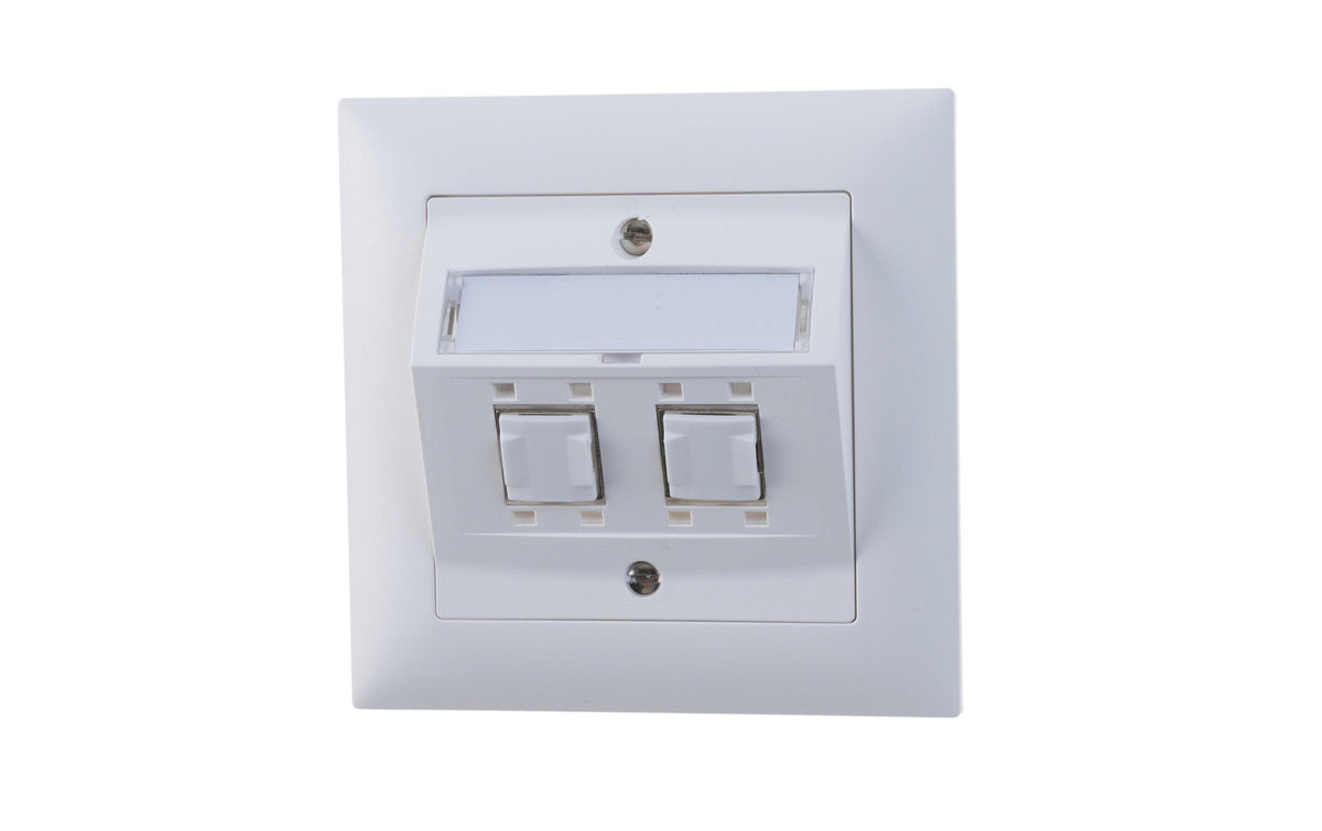 Feller EDIZIOdue UP-Netzwerkdose 2x RJ45 Kat. 6A, geschirmt, R&M freenet Module