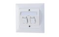 Feller EDIZIOdue UP-Netzwerkdose 2x RJ45 Kat. 5e, geschirmt, R&M freenet Module