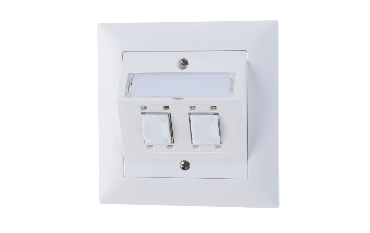 Feller EDIZIOdue UP-Netzwerkdose 2x RJ45 Kat. 5e, geschirmt, R&M freenet Module