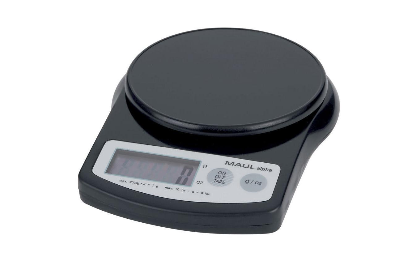 Maul Briefwaage MAULalpha bis 2000g inkl. Batterien, schwarz