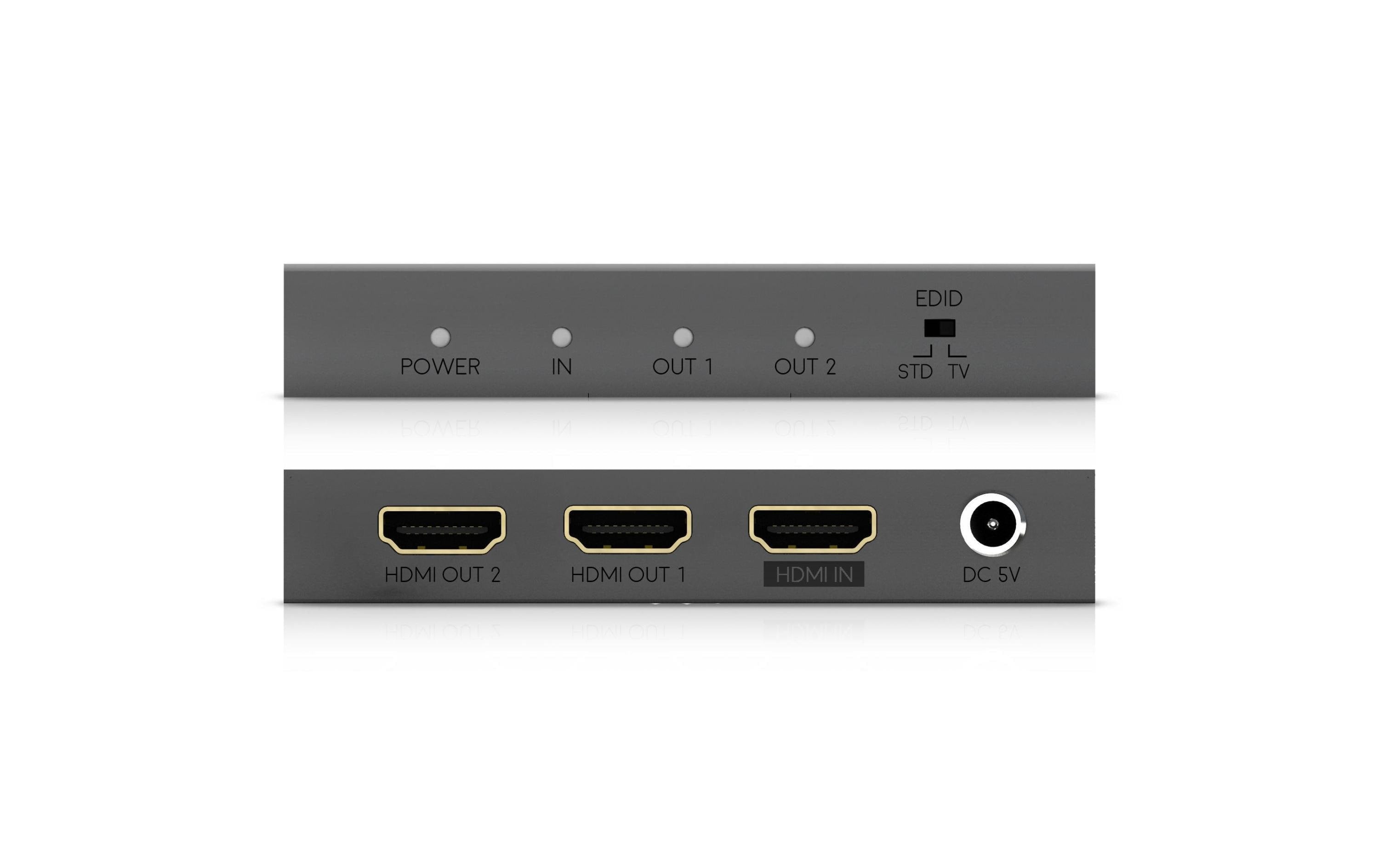 HDanywhere HDMI Splitter MAX 1x2 Splitter 1x2, HDMI, 4K