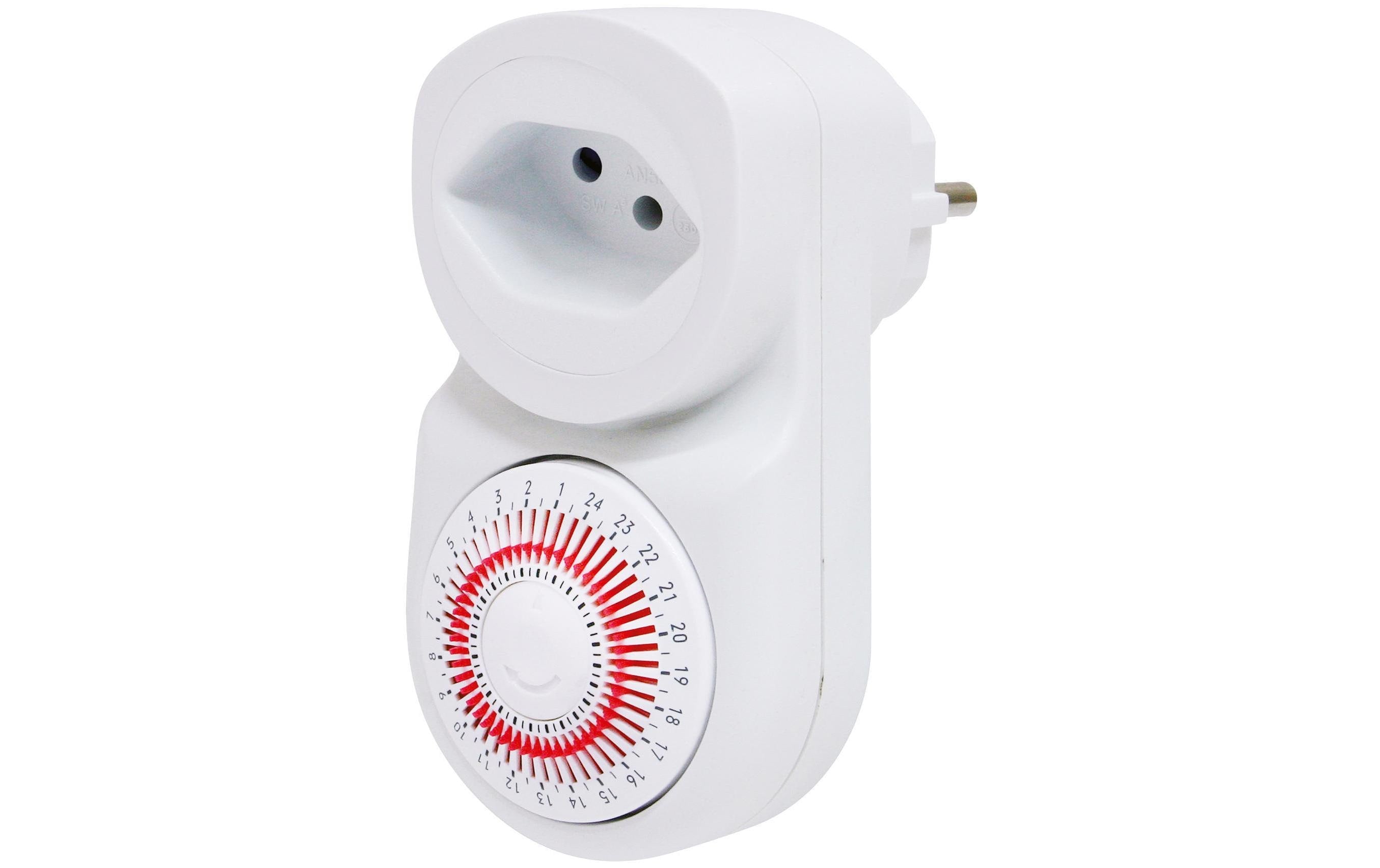 Timer Mechanisch IP20, 24h Zyklus weiss, T12/T13 Schaltmögl. 30min