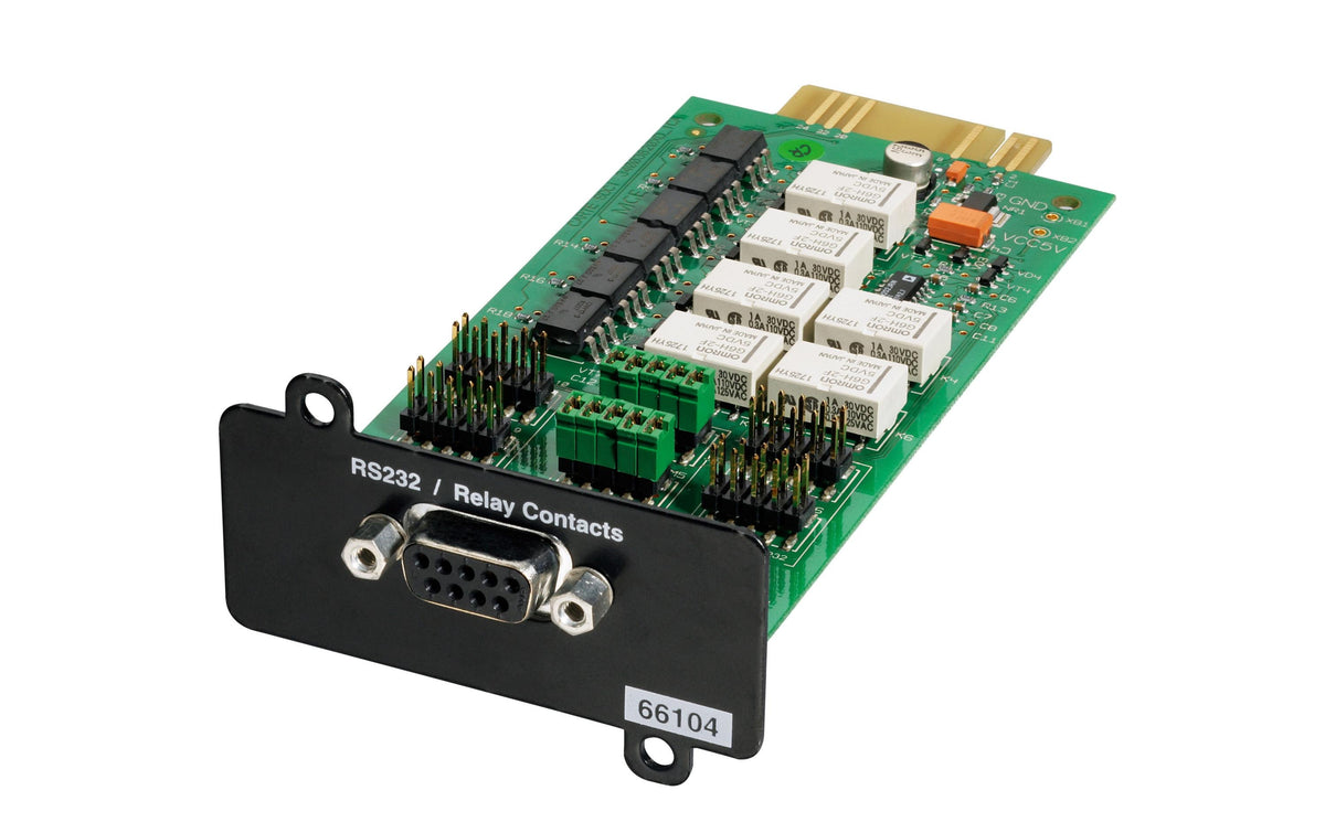 Eaton Relay-MS, Management Card Contacts RS232/Serial