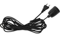 Kabelleuchte GLAZE m. Switch 5M E27 Schwarz Textilkabel Indoor, 500cm x 6cm