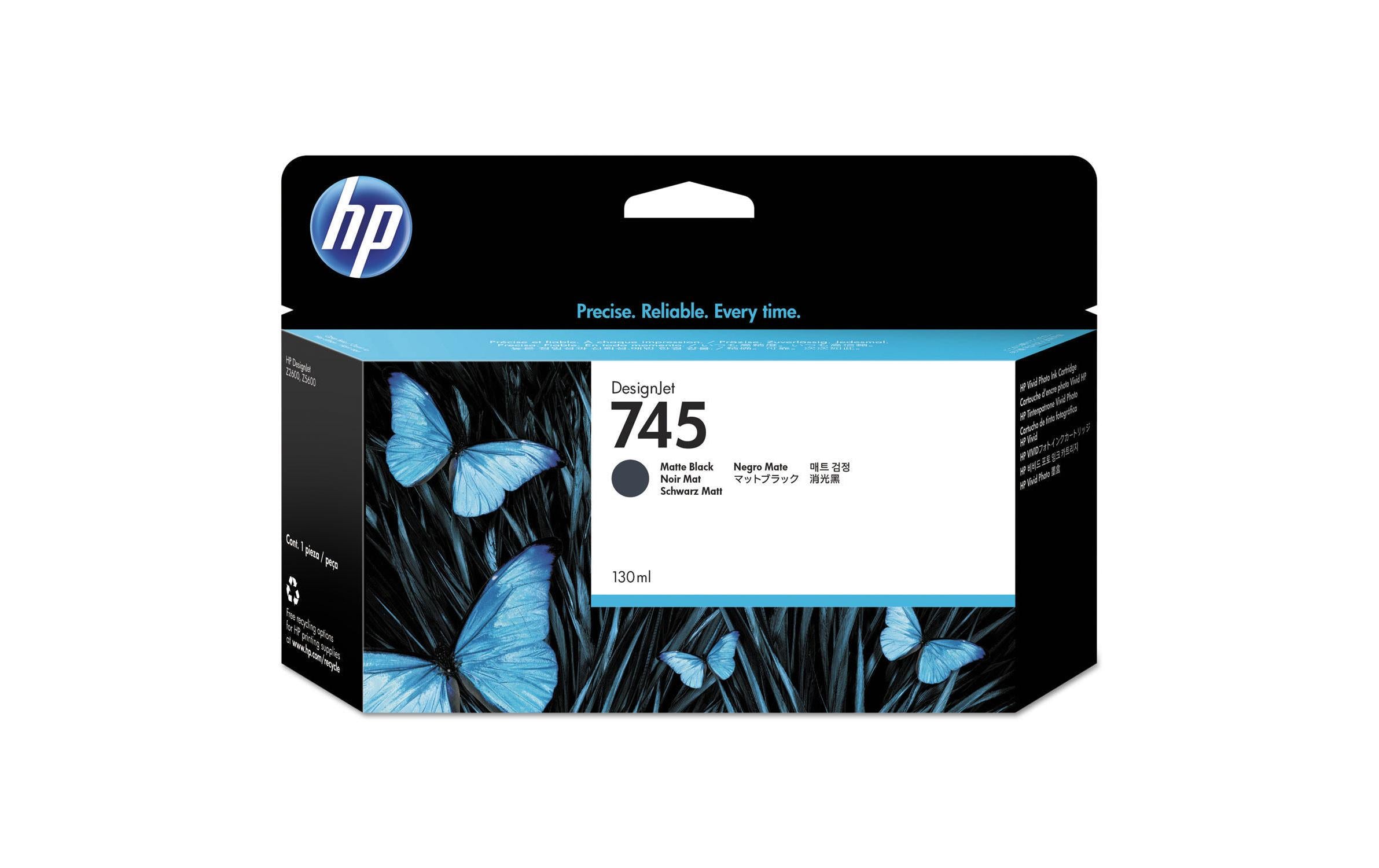 HP Tinte Nr. 745 Matt Black (F9J99A) 130ml