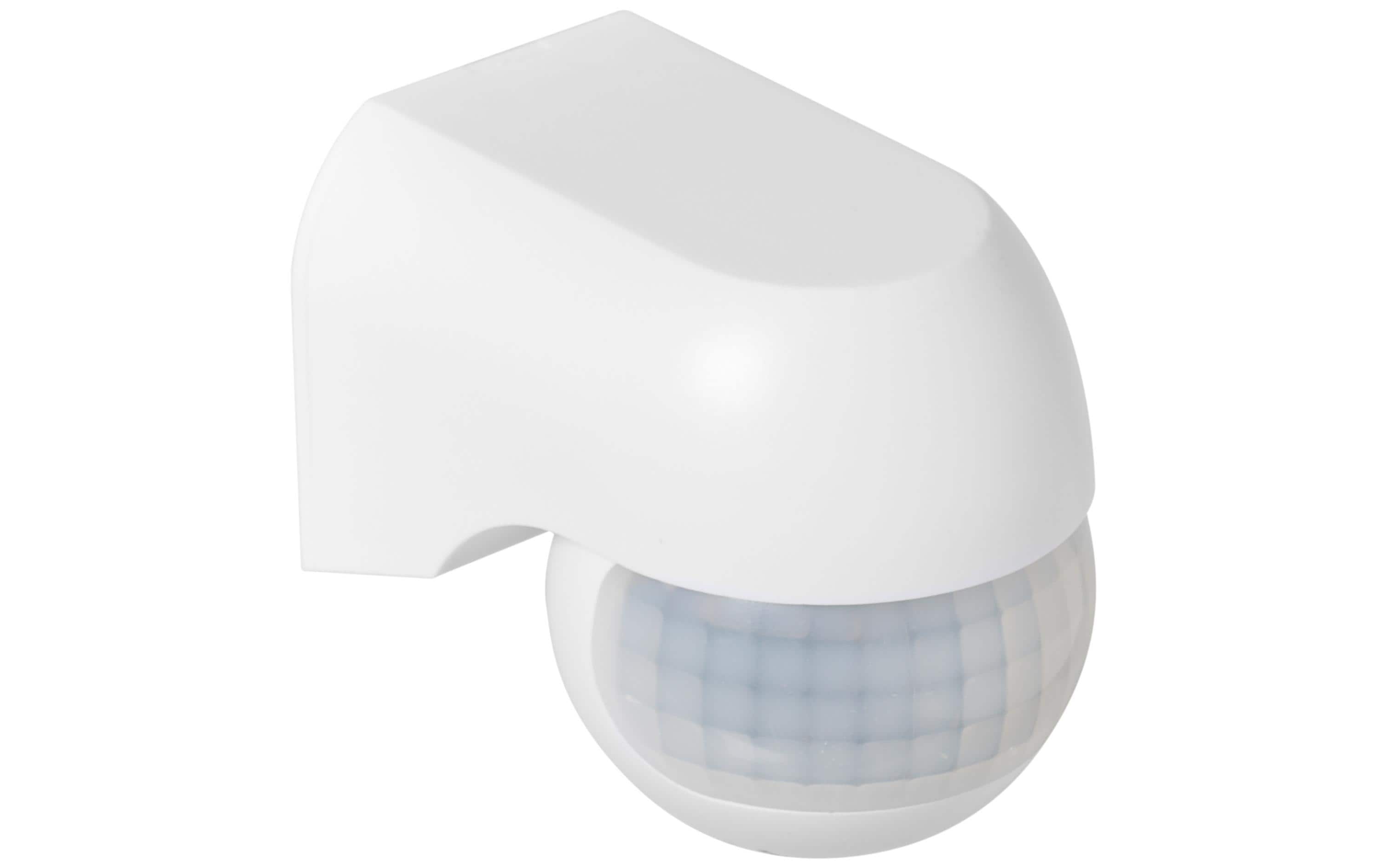 STEFFEN Bewegungm. IR mini Globe 180° weiss 12m, 10Sek-15min, <10-2000lx, 2000W, IP44