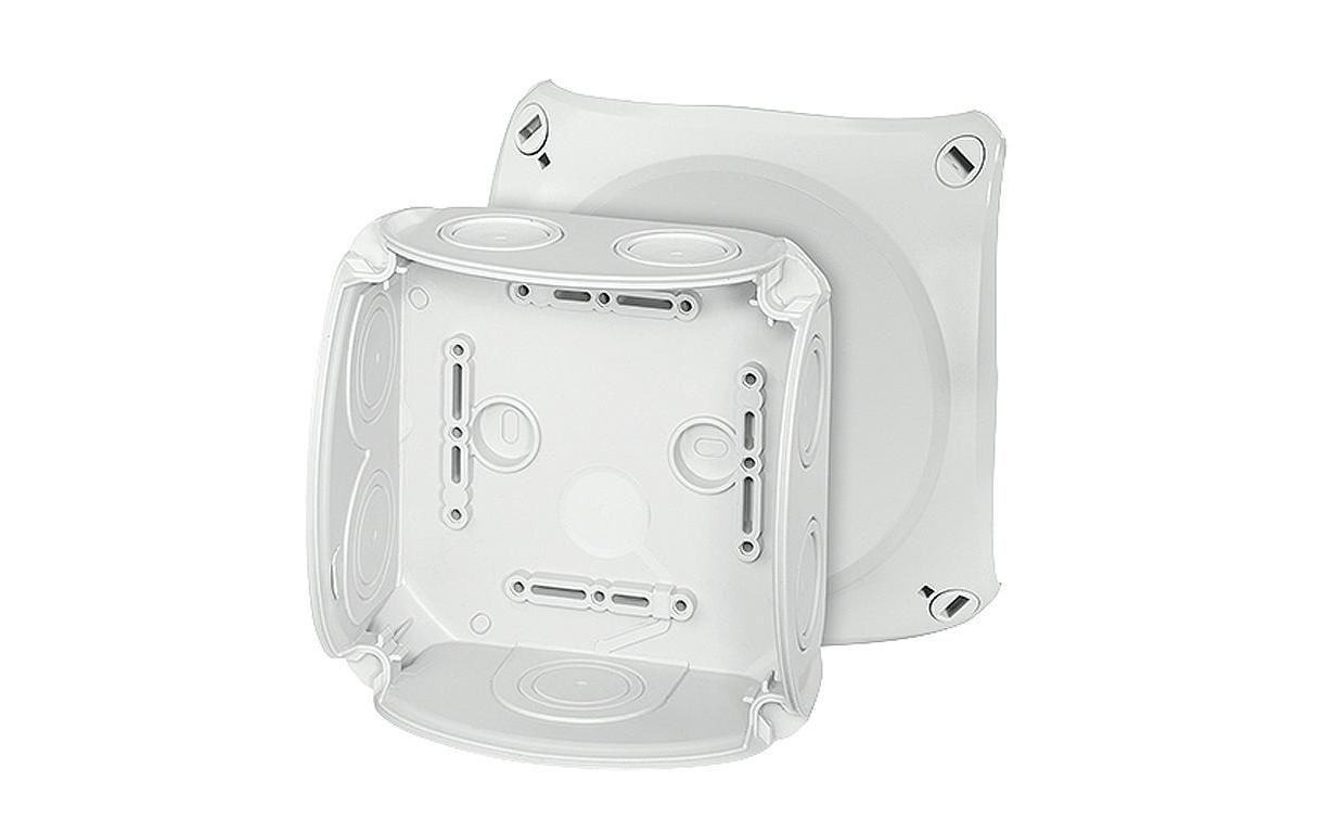 Hensel AP-Abzweigdose IP66 130x130mm, 7 Einführungen, grau