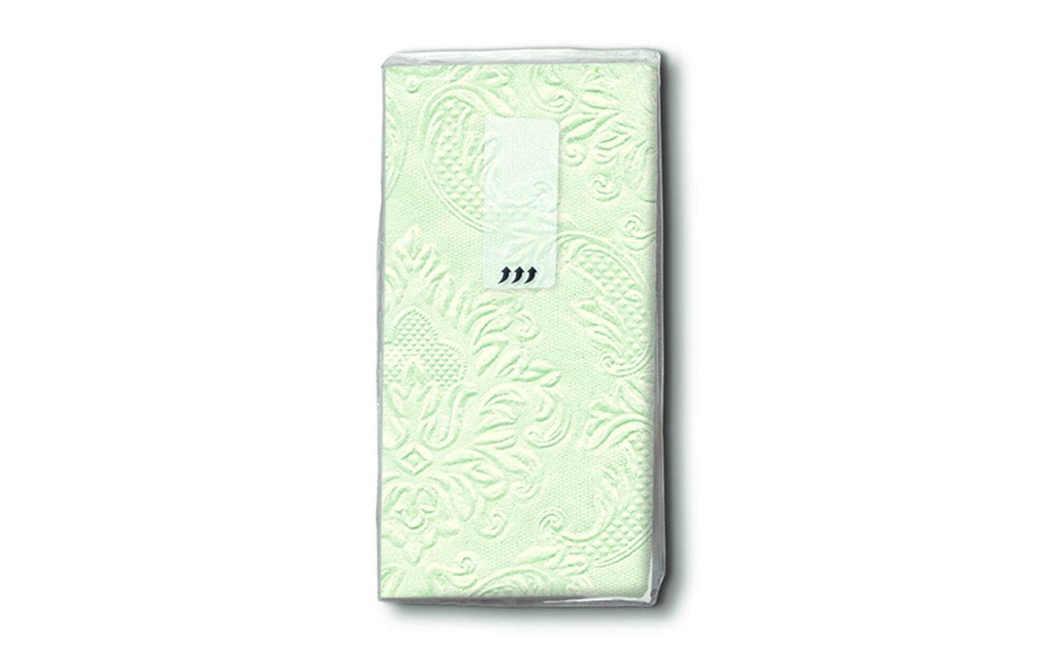 Paper + Design Ornament Taschentücher pale green, 1 Päckchen à 10 Taschentücher
