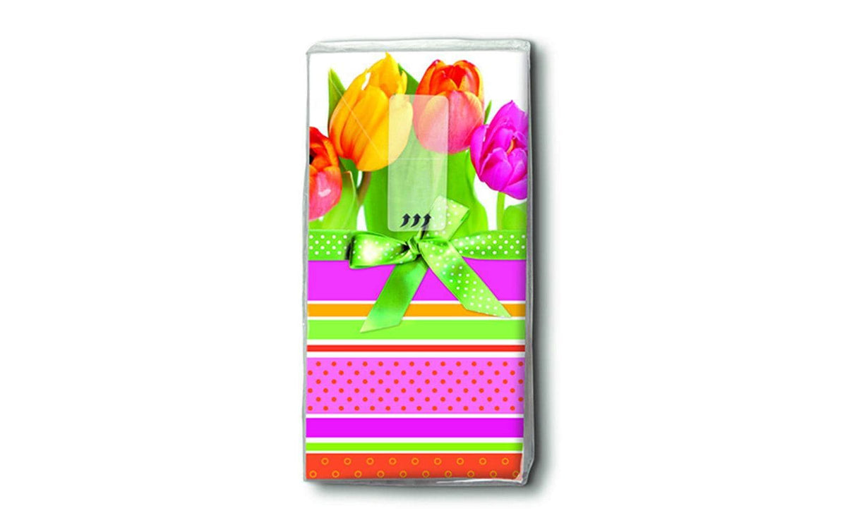 Paper + Design tulips & stri. Taschentücher 1 Päckchen à 10 Taschentücher