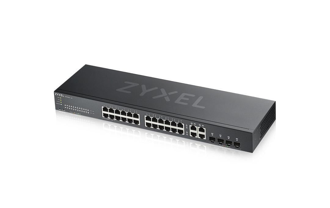 ZyXEL GS1920-24v2, Web-Managed, Gigabit 24x 10/100/1000, 4x Combo für SFP