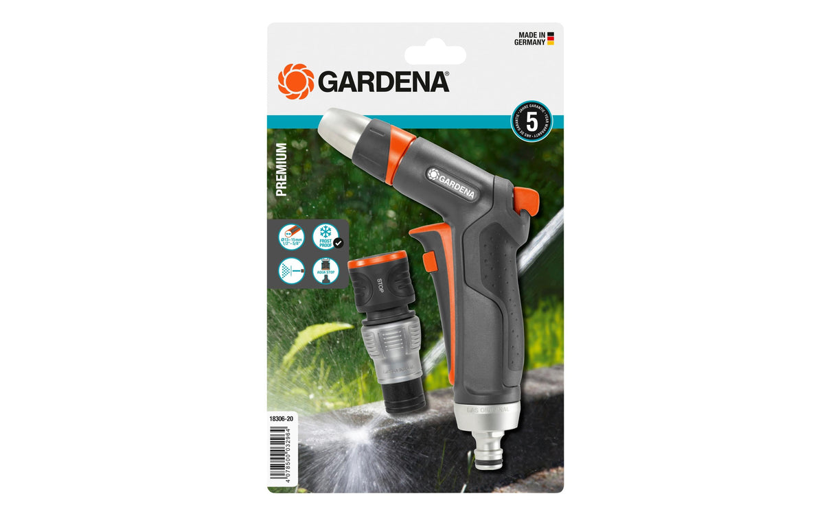 Gardena Premium Reinigungsspritzen Set Stufenlose Dosierung der Wassermenge
