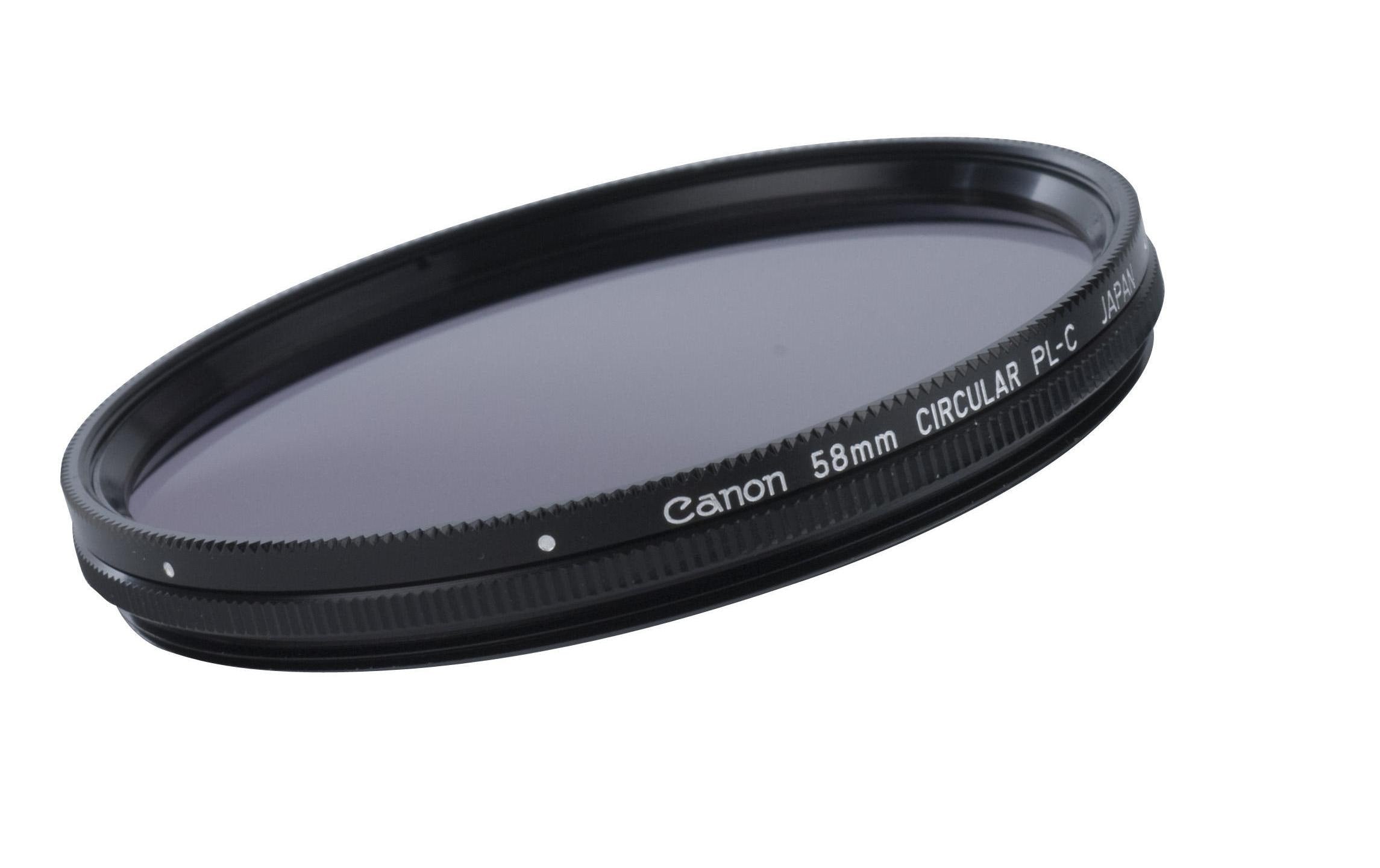 Canon Zirkularpolfilter Filter 58mm 58mm Filterdurchmesser