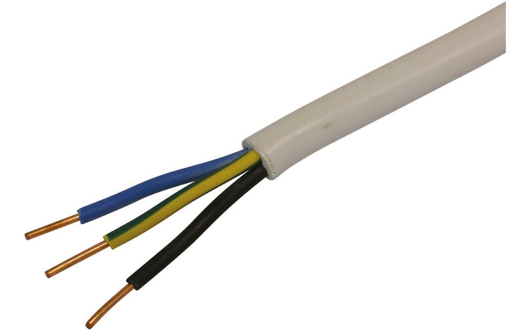 Installationskabel TT 3x 1.5mm2 25m weiss