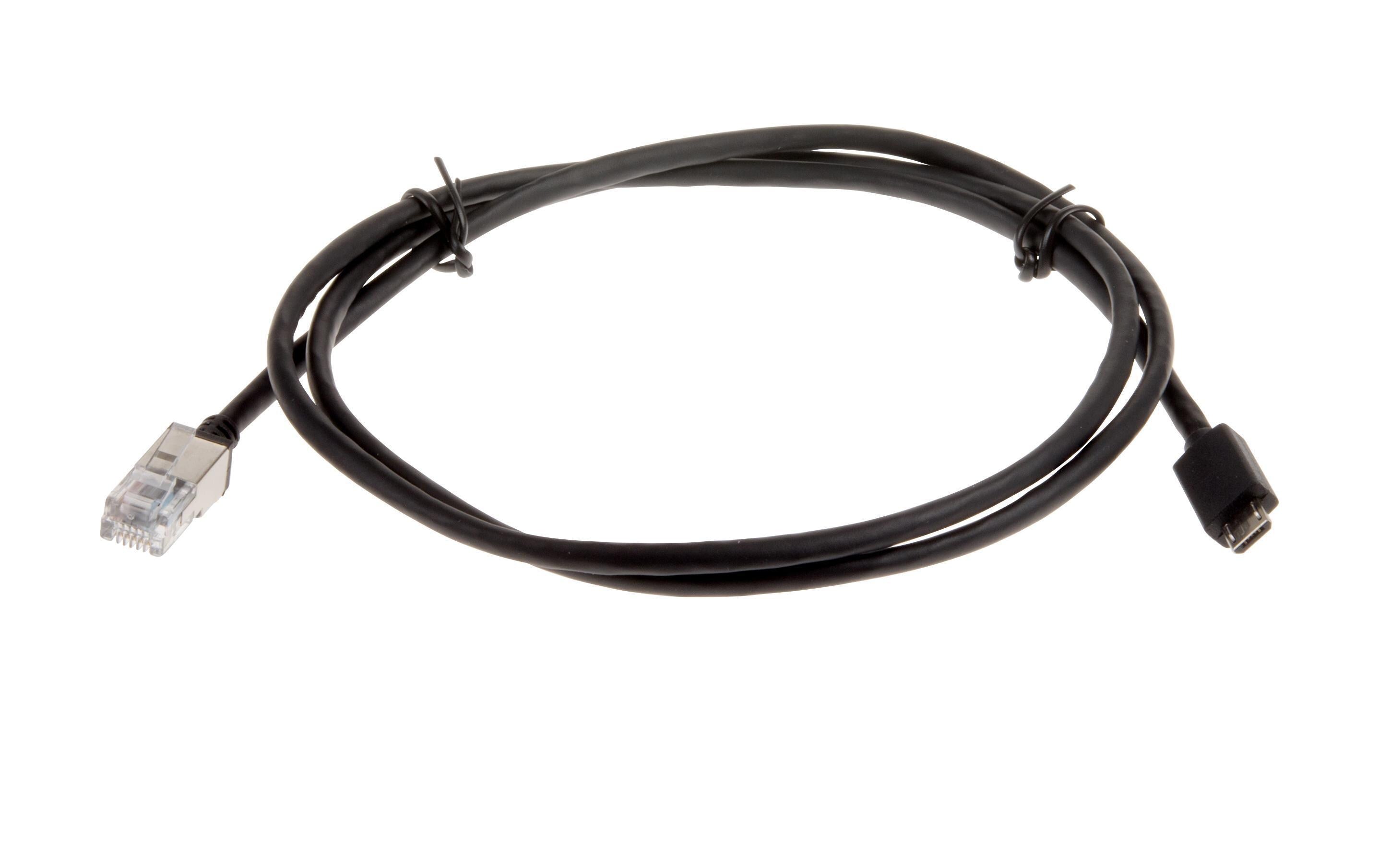 AXIS F7301 Anschlusskabel schwarz 1m, RJ12 zu micro USB, 4 Stück