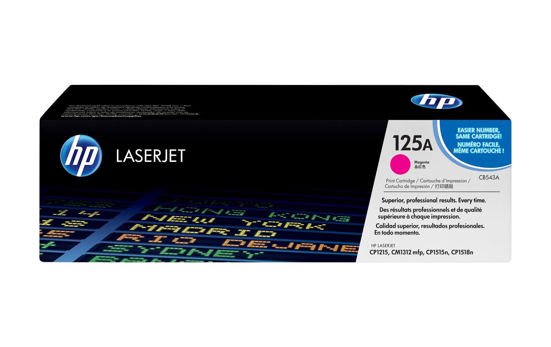 HP Toner 125A - Magenta (CB543A) Seitenkapazität ~ 1'400 Seiten