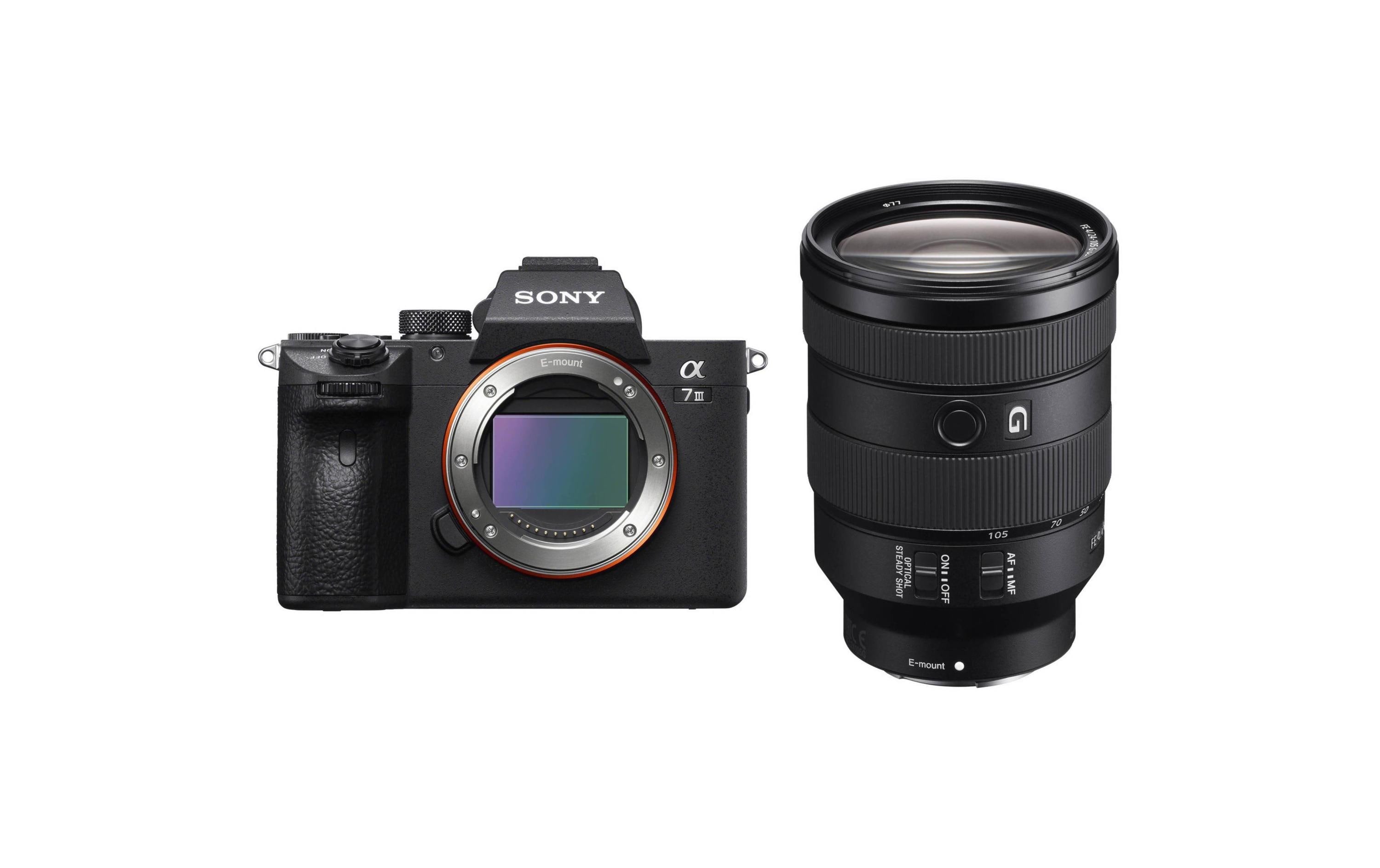 Sony Alpha 7 III, 24.7 MP Vollformat KIT Inkl. FE 24-105mm f/4 G OSS