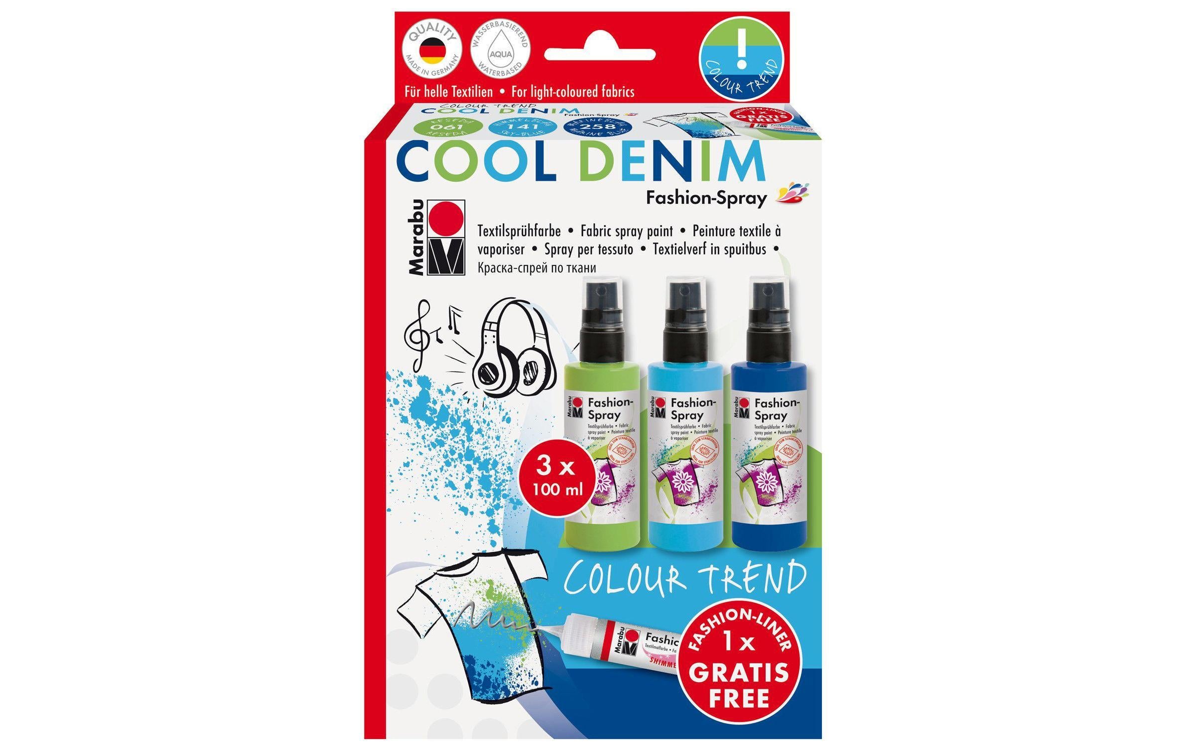 Marabu Fashion Spray Cool Denim