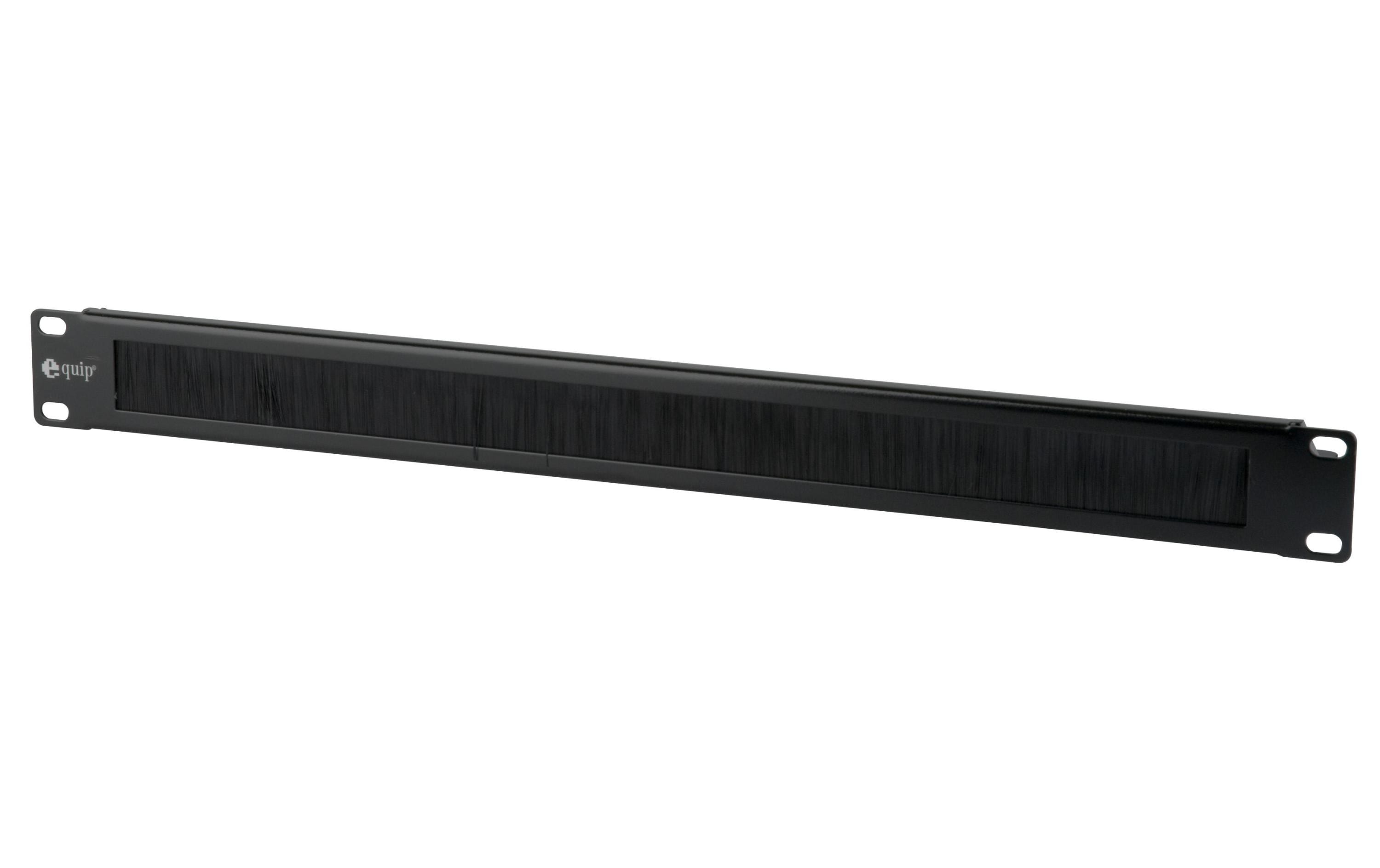 equip Kabeldurchführung: Schwarz zu 19" Serverschrank, 1HE