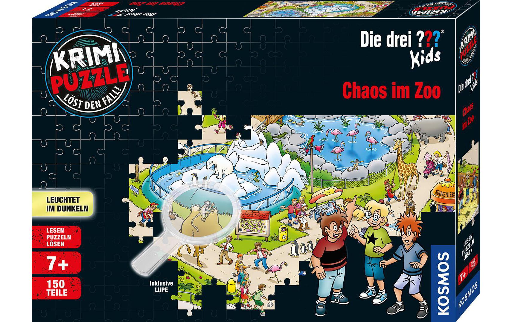 Krimipuzzle: Chaos im Zoo Die Drei ???