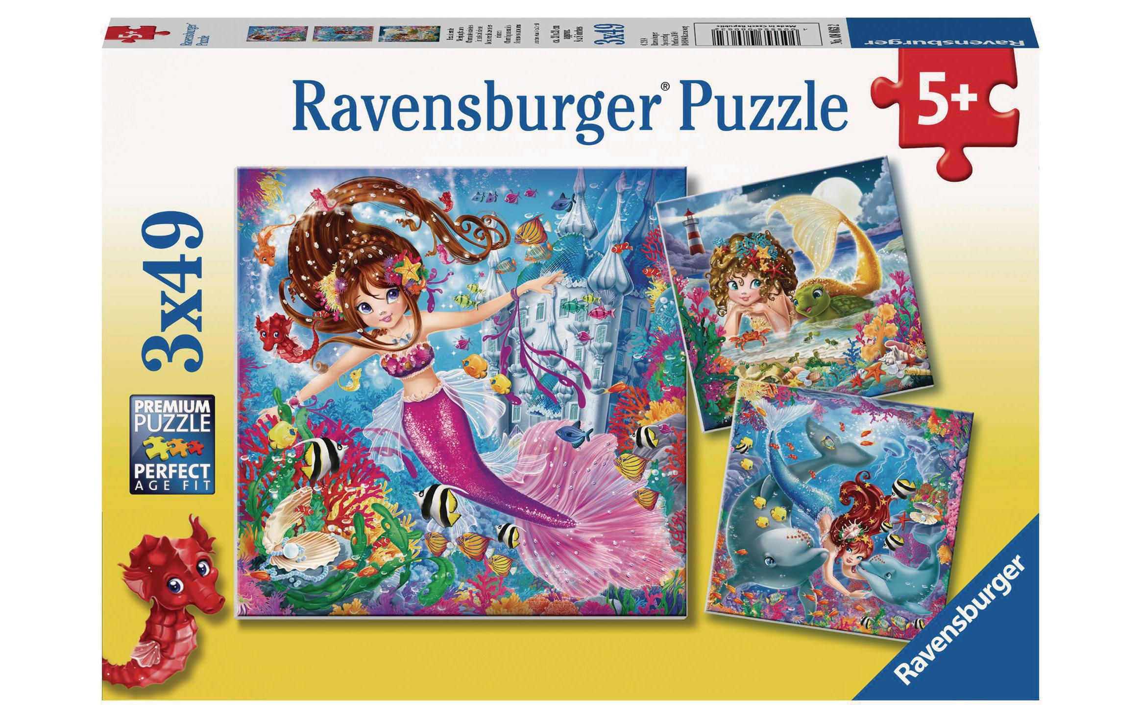 Puzzle Bezaubernde Meerjungfrauen 3 X 49 Teile