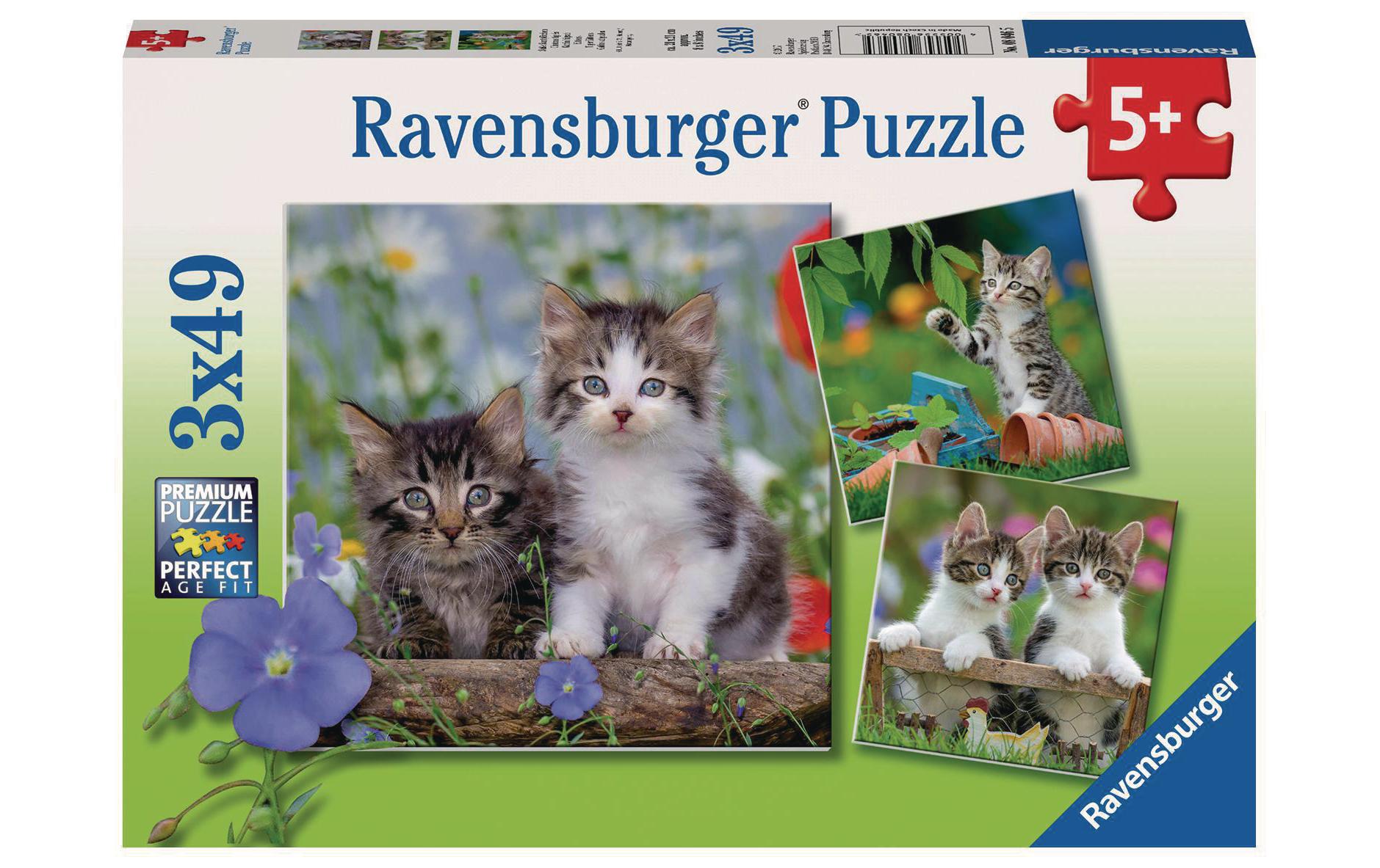 Puzzle Süsse Samtpfötchen 3 X 49 Teile