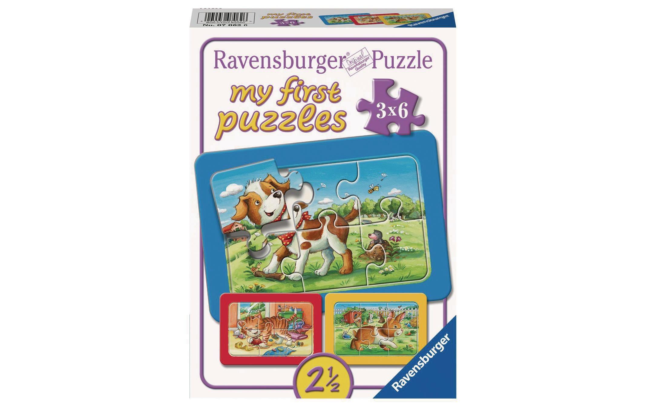 Puzzle Meine Tierfreunde 3 x 6 Teile