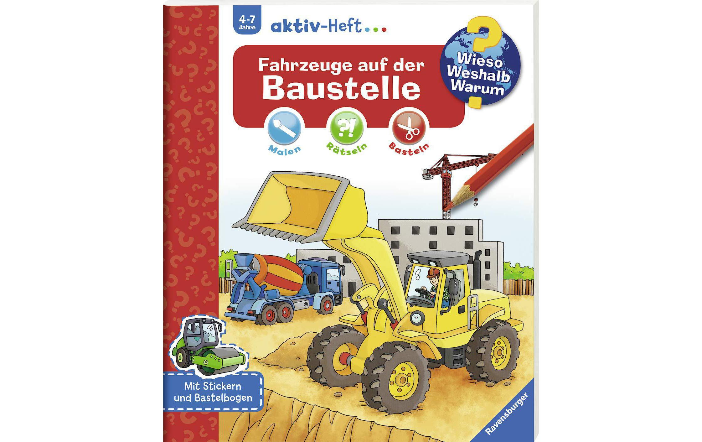 WWW aktiv-Heft Fahrzeuge Baustelle